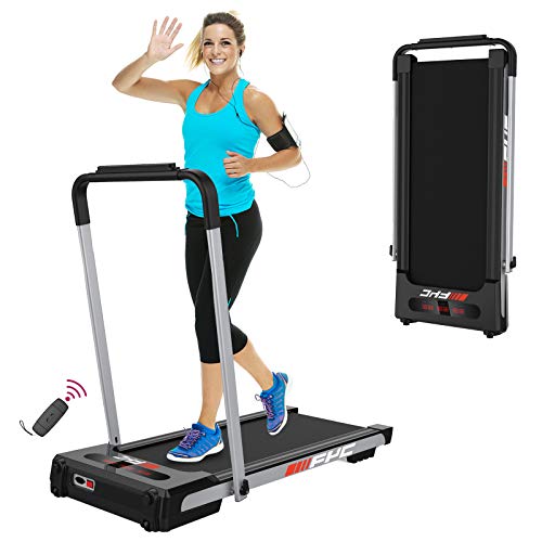 Image of Ryride-2.5 Horsepower Home Folding Treadmill, no Need to Install Folding Treadmill-Remote Control and LED Display, Suitable for Walking, Running, Jogging, Suitable for Home Office use (Silver)