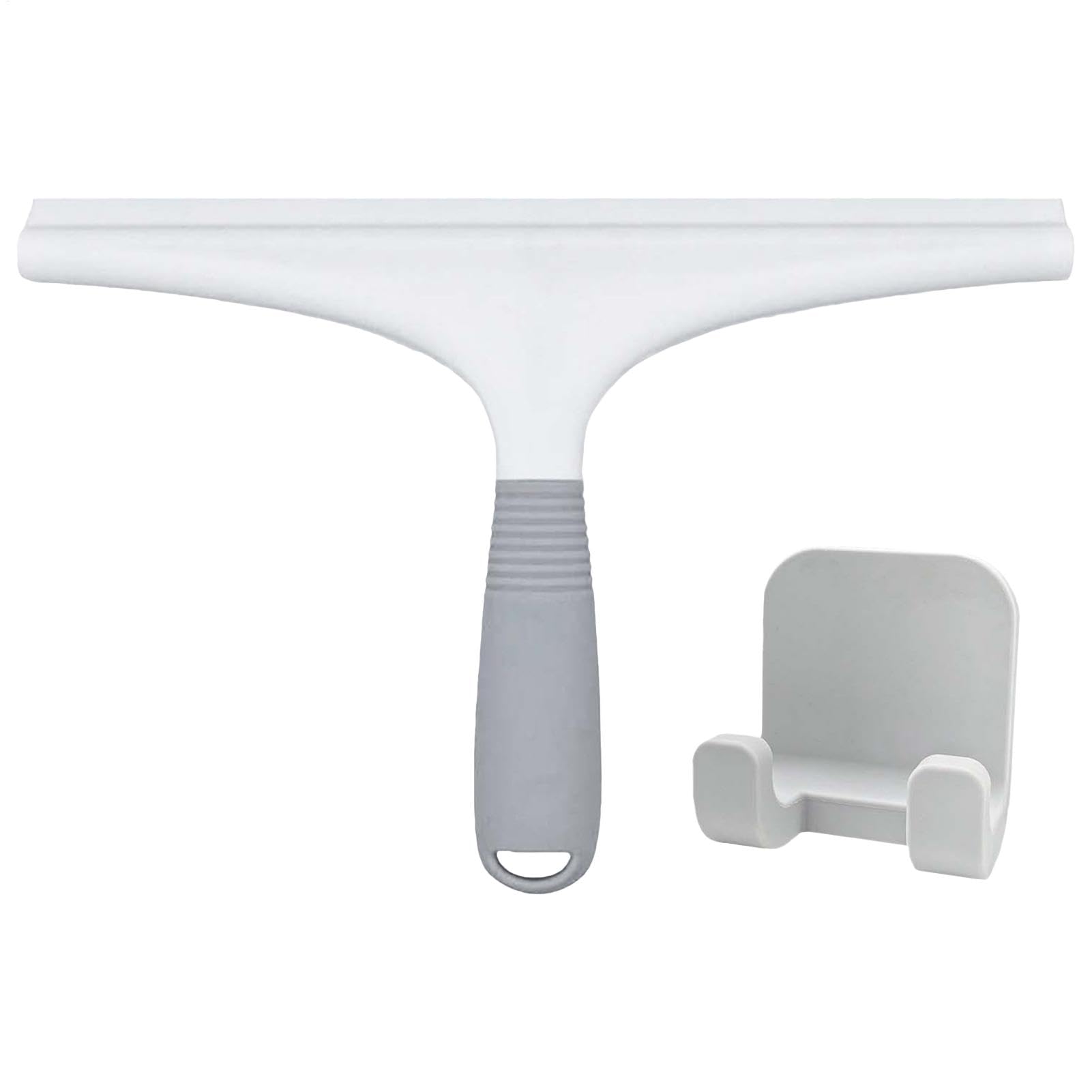 Nettoyeur de vitre et raclette pour douche salle de bain avec support de rangement