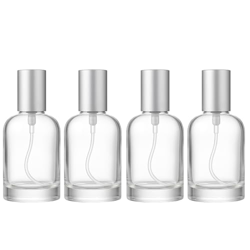 4 Envases Atomizadores de Vidrio Claro 30 ml Pack