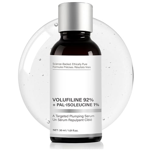 Volufiline 92% + Pal-Isoleucine 1% Facial Serum Advanced Skin Plumping & Tightening Face Filler for Hollow Cheeks & Under Eyes Wrinkle Improvement 30ml (1.01Fl Oz)