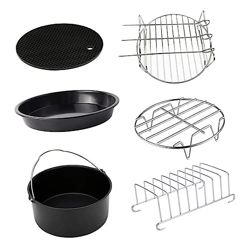 VINTORKY Accesorios Para Freidora De Aire De Herramientas De Cocina Para Hornear Incluye Moldes Para Pasteles y Pizzas Para Cocinar Sin Aceite