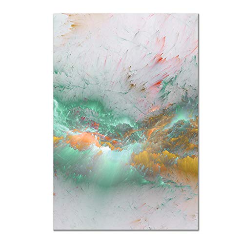 Impression grand format sur toile vert or abstrait 2 pièces 60x90 - 2