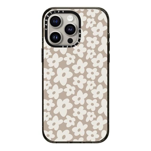 Coque iPhone 15 Pro Max CASETiFY Impact compatible MagSafe imprimé fleurs