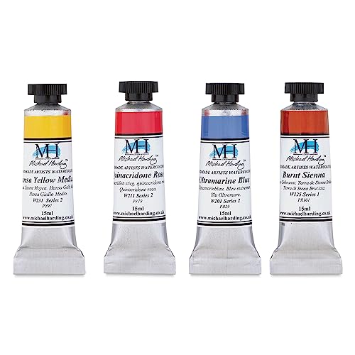 Michael Harding Professional Watercolors - 15ml Tubes (Hooker's Green), 14.79 ml (Pack of 1)