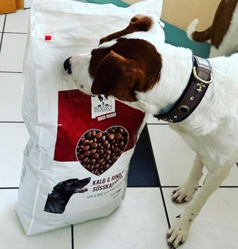 DOGS-HEART Kalb&Rind mit Süßkartoffel (15 kg) Hundefutter trocken Getreidefrei mit hohem Fleischanteil, Glutenfrei