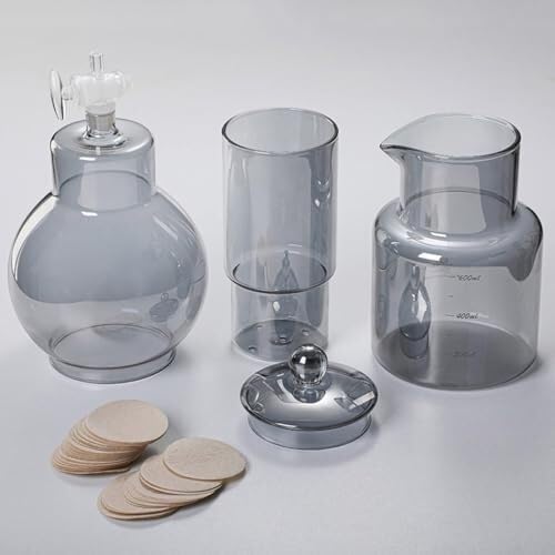 Cold Brew Drip Tower Coffee Maker with Adjustable Water Flow, Glass Pot for Smooth Cold Extraction, Ideal for Home Cafes