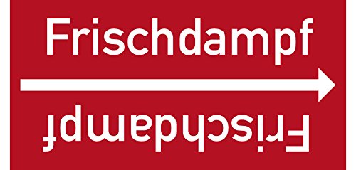 LEMAX® Rohrleitungsband Frischdampf, DIN 2403, ab Ø 15mm, rot/weiß, 33m/Rolle