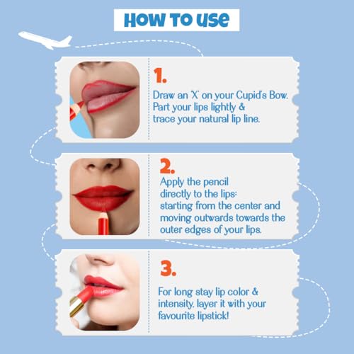 Lovechild Masaba Passport Pucker Lip Liner | Upto 7 hours Long Lasting | Matte Finish | Waterproof | Shop & Drop (Nude Brown), 1.2gm - Image 5