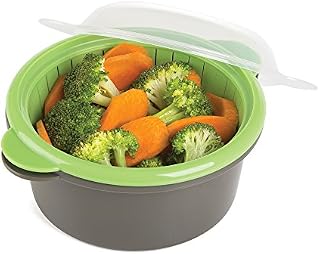 Progressive International Microwave Mini Steamer, Gray