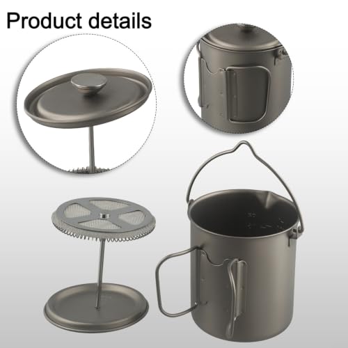 Cafetera para acampar al aire libre y viajes con filtro compacto 6
