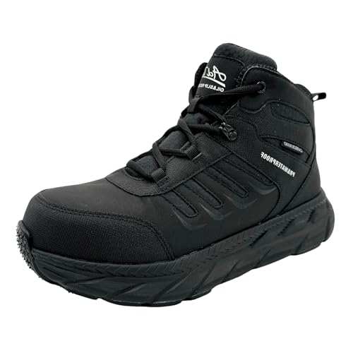 Ad Tec Men’s Ultralight 6” Carbon Nano Safety Toe Work Boot - 8258PR, ASTM F2413-18 M/I/C, F3445-21(SR), F2892-18 (EH) Certified, Puncture-Resistant (PR), Waterproof