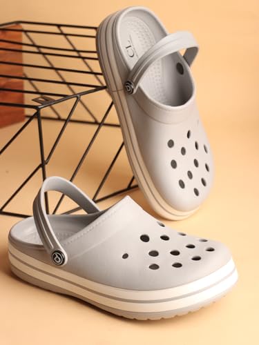 Image of Carlton London Men Comfortable Flat Round Toe Back-Strap Fashion Clog Shoes for Daily use and Casual use