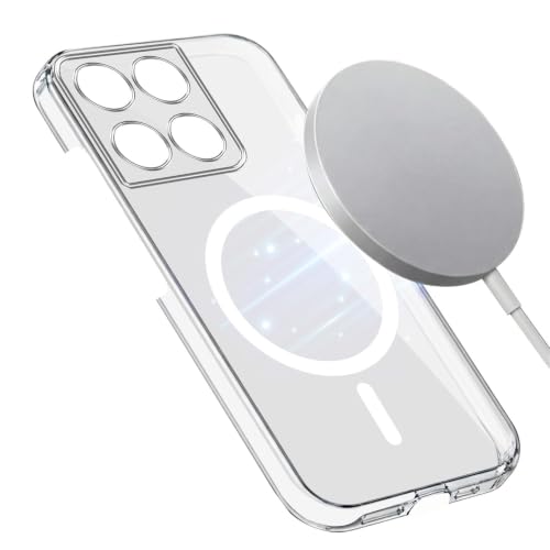 Image of Jkobi Lifetime Anti-Yellow MagSafe Compatible Clear Back Cover Case for Motorola Moto Edge 60 Fusion (Sleek Hard Crystal | Shockproof and Camera Protection)