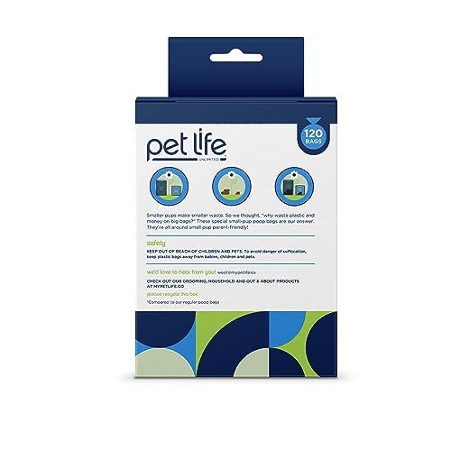 Image of Pet Life Unlimited Poop Bags for Small Dogs | Extra Thick & Strong | Leak Proof & Tear Resistant Waste Bags | Unscented | 360 Count, PL60502, Blue