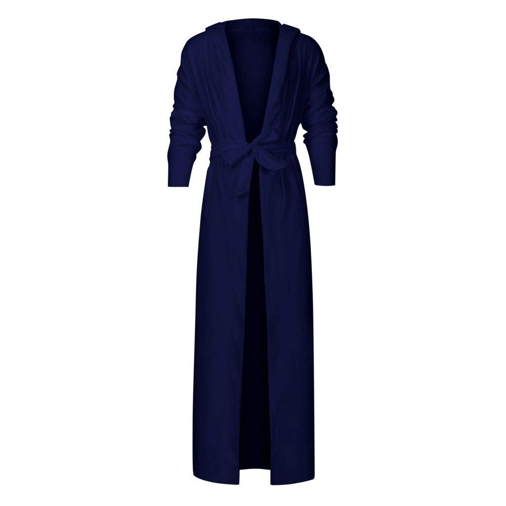 Casual Bathrobe Autumn and Winter Flannel Plush Robe Thick Warm Pajamas White-4XL