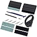 AMZDEPOT Window Tint Kit, Profession Car Wrap Kit with Felt Squeegee and Felt Replacements, Craft Knife and Blades, Safe Vinyl Cutter, Micro Squeegee for Vinyl Wrap Tools Tint Tools