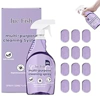 Spray Cleaner For Ovens,Backofen Reiniger,Allzweck-Reinigungsspray Mit Konzentrierten Reinigungstabletten,Mehrzweck-Reiniger Reinigungsspray Für Schnelle Fleckenentfernung(Enthält 12 Brausetabletten)