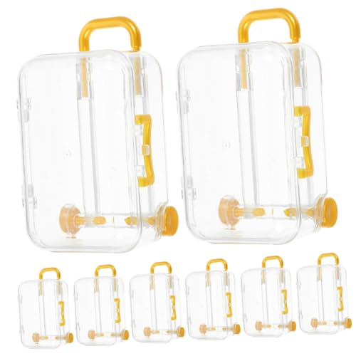 CVUTOVO 12個 透明ミニスーツケース型キャンディーボックス 素材製 携帯便利 パーティー 結婚式 誕生日用 ケース