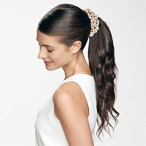 Scrunchies per Capelli con Perle,Elastici Capelli