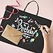 METRONIC 25 Pack Large Black Paper Gift Bags 16X6X12 Inches, Shopping Kraft Paper Bag with Handles, Small Business, Boutique, Gift Wrap, Bulk