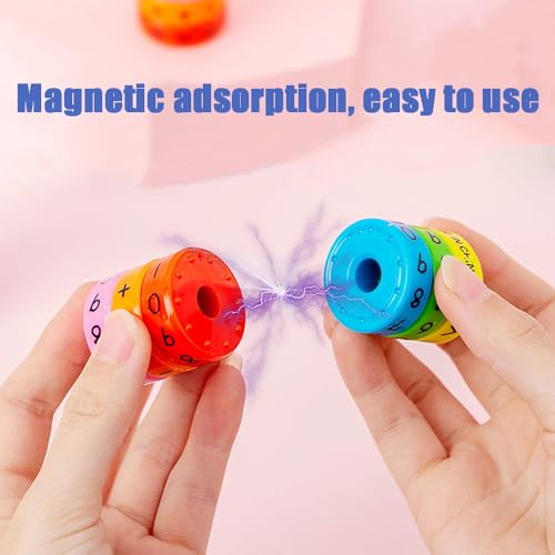 Image of Gozaqe Learning Math Game Montessori Counting Toy,Colorful(1 Set=6PCS) | Magnetic Arithmetic Learning Toy,Educational Toy,Magnetic Toys,Magnetic Building Blocks