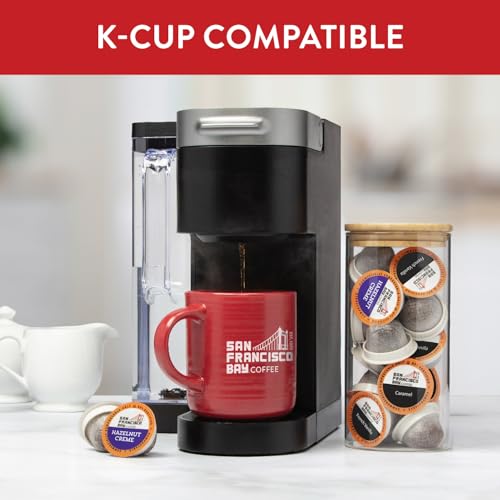 SAN FRANCISCO BAY SF Coffee OneCUP Flavored Variety Pack 40 Ct Compostable Coffee Pods, K Cup Compatible including Keurig 2.0 (Packaging May Vary)