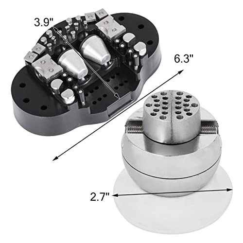 Tornillo de banco esférico ajustable para incrustar diamantes con precisión 7
