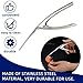 ELEDUCTMON Shrimp Deveiner Tool with Ergonomic Handle - 2-in-1 Prawn Cleaner & Seafood Peeler Knife for Kitchen, Restaurants, BBQ - Dishwasher Safe Shellfish Cleaning Tool