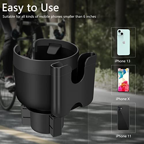 Suranew Car Cup Holder Expander Adapter (Adjustable) With Phone Holder Holds Most Car Cup Holder And Phones, Compatible With Large 32/40 Oz Bottles, Big Drinks, Mugs #TOP7