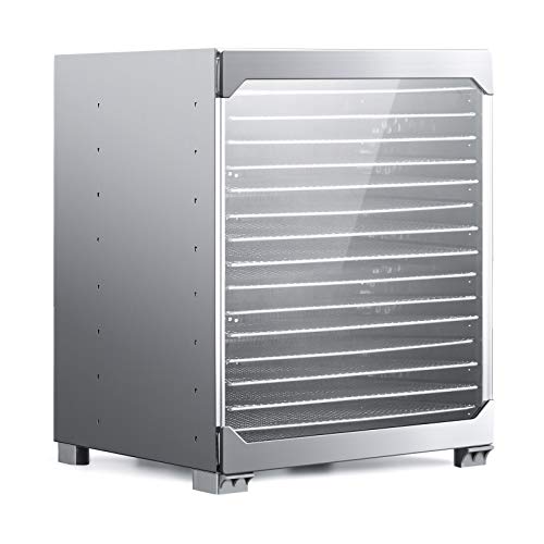 Deshidratador de alimentos BioChef Kalahari - De acero inoxidable con 8, 10 y 16 bandejas. 100%...