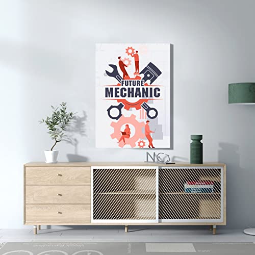 Affiche poster futur mécanicien idéal pour décorer un garage ou un atelier automobile