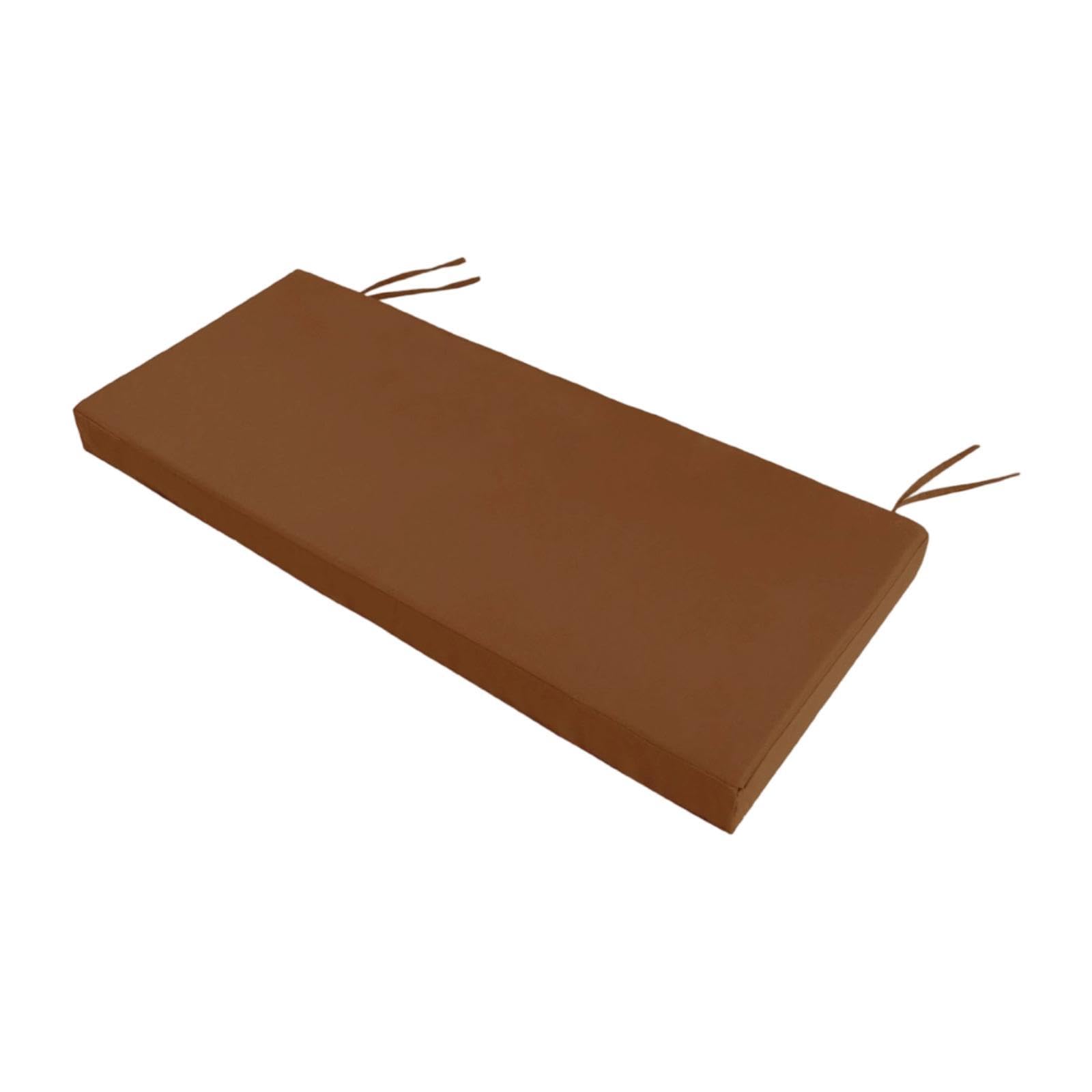 UJEAVETTE Garden Bench Cushion 8 cm Thick Soft Bench Pad for Lounger Porch Swing Couch Brown-image-15
