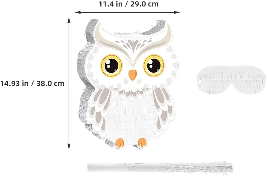 1 Set Owl Pinata: Jungle Animal Theme Halloween Decorations - Photo Booth Props for Girls' Birthday Cowgirl Themed Celebration