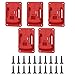 5PCS Tool Wall Mount Brackets for 18V Cordless Drills Space Efficient Storage Solution ABS Materials Quick Setups Design Portable ABS Tool Holders Brackets