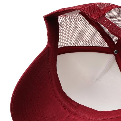 Image of TZ Promise Men Women Foam Trucker Hat Mesh Cap Solid Colors Lightweight with Adjustable Snapback Collection