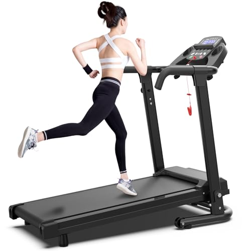 Image of GOWE Foldable Treadmill for Home, 2.5HP Portable Treadmill with Handles, 300 lbs Capacity, APP Control & LED Display - Folding Walking Pad for Fitness