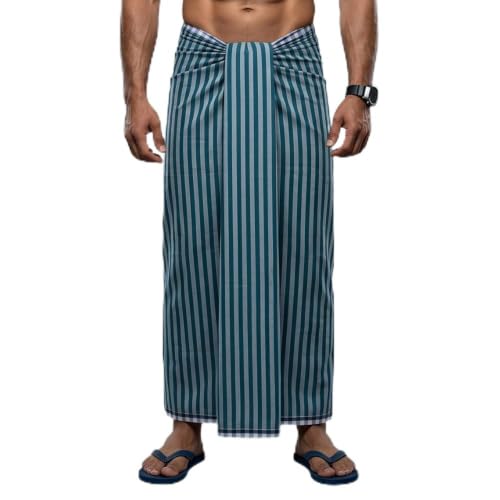 Image of Men's Cotton Lungi | Soft Breathable Wrap Around Lungi | Comfortable Daily & Home Wear for Men