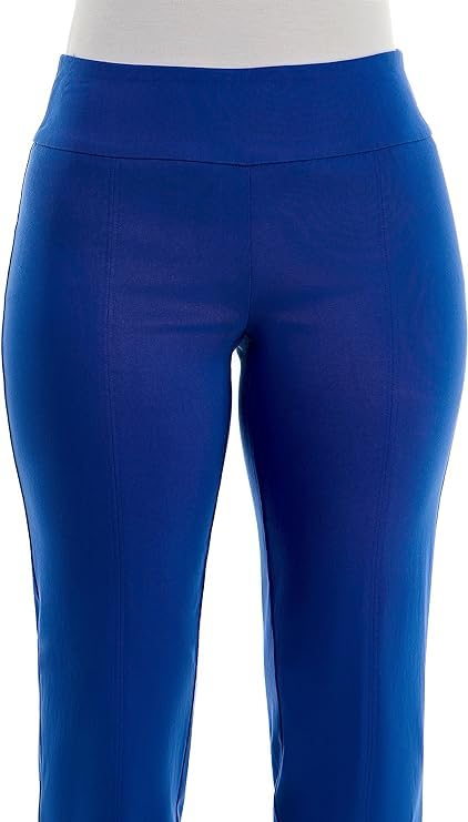 Zac & Rachel Women's Millennium Fabric Pull-On Slim Leg Pant, Surf The Web, 14S2