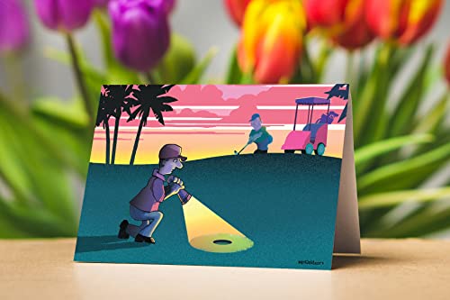 Image of Stonehouse Collection Funny Golf Cards for All Occasions | Humorous Assorted Golf Designs Note Cards | Note Card Set with Envelopes