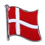 QHP Anstecknadel Reversnadel Flagge Brosche in Flaggenform (Dänemark)