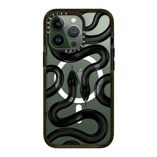 Coque iPhone 13 Pro CASETiFY Impact Serpent Royale Noir compatible MagSafe - 3