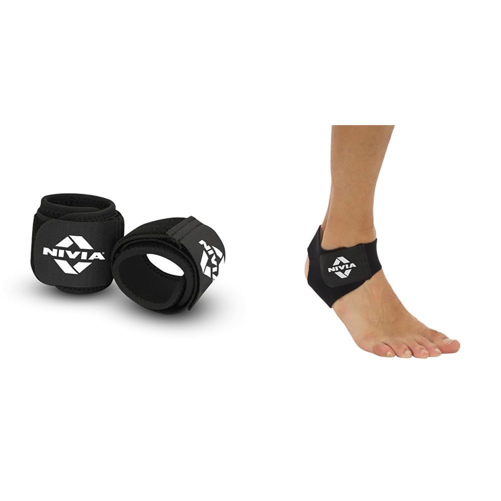 Nivia Weight Lifting Wrist Support, for Gym Workout, Fitness, Push-ups, Pull-ups, Strength Training, Orthopedic Adjustable Ankle Support for Men and Women, for Gym, for Outdoor Sports, Ankle Bra-image-43