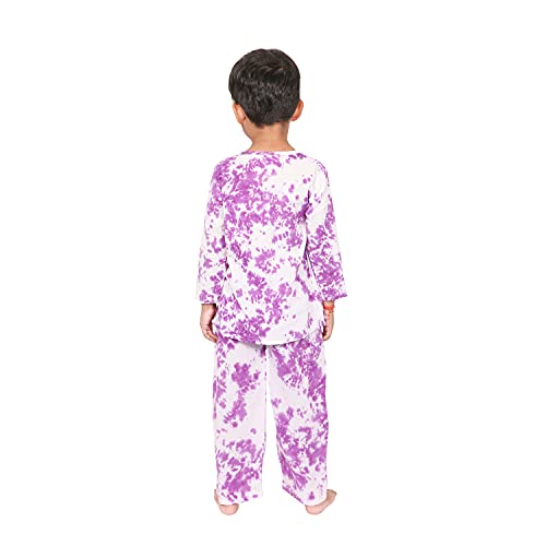 Image of Cotton Night Suit for Boys & Girls | Kids Pajama Set | Baby Girls Top-Pant Set | Kids Dress