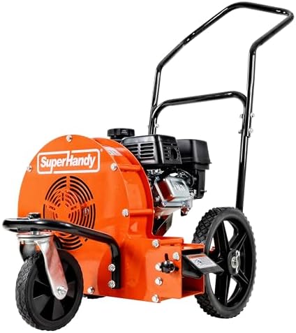 SuperHandy Walk Behind Leaf Blower – 7HP 209cc, 4-Stroke, Manual-Propelled, 150 MPH Wind Speed, 1270 CFM Airflow