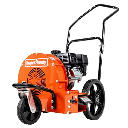 SuperHandy Walk Behind Leaf Blower – 7HP 209cc, 4-Stroke, Manual-Propelled, 150 MPH Wind Speed, 1270 CFM Airflow