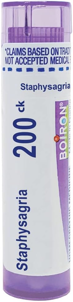 Boiron Staphysagria 200Ck Homeopathic Medicine for Surgical Wounds - 80 Pellets