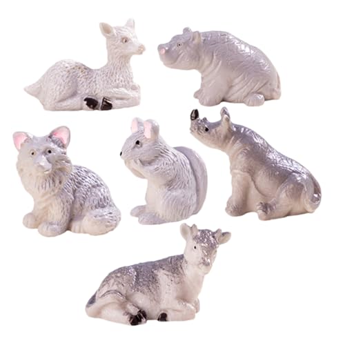 TOYANDONA 1ensemble Figurines Animales Miniatures Accessoires De Paysage pour Décoration Intérieure Et Extérieure De Animaux Divers pour Bonsai Et Décor Tiny