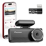 Pioneer VREC-Z820DC Dual Dash Cam Front and Rear Car Camera - Premium 4K Camera, AI-ISP Starvis Night Vision, 139 Degree Wide Lens, ADAS Safety Alerts, Built in GPS, Impact Detection, 24/7 Coverage