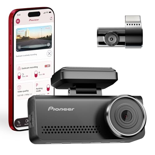Image of Pioneer VREC-Z820DC Dual Dash Cam Front and Rear Car Camera - Premium 4K Camera, AI-ISP Starvis Night Vision, 139 Degree Wide Lens, ADAS Safety Alerts, Built in GPS, Impact Detection, 24 /7 Coverage