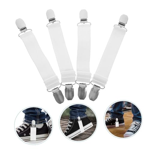 4 Piezas Clips Ajustables Elásticos para Botas de Motocicleta, Sujetadores Resistente al Viento para Pantalones, Diseño Elástico Cómodo para Hombre y Mujer miniatura 2